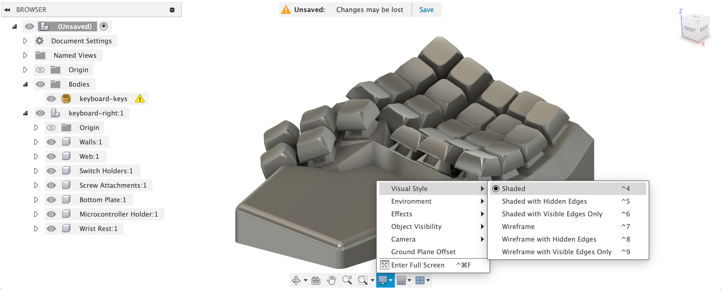 Shading Settings in Fusion